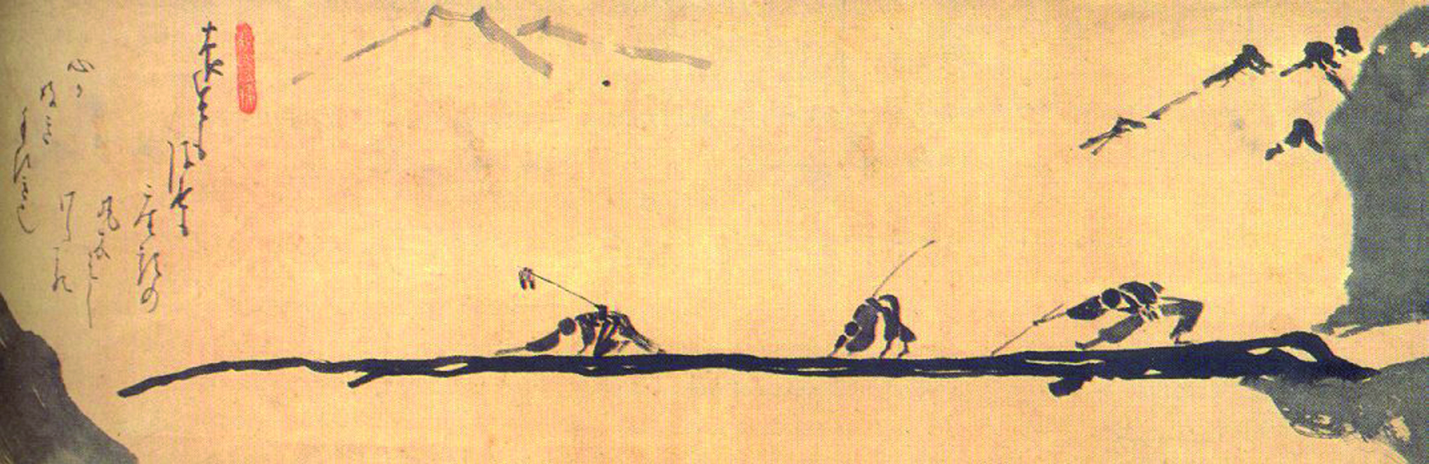 Первая в роду последняя глава. Хакуин Экаку. Хакуин Экаку картины. Дзэн-мастер Хакуин. Японская живопись дзен.